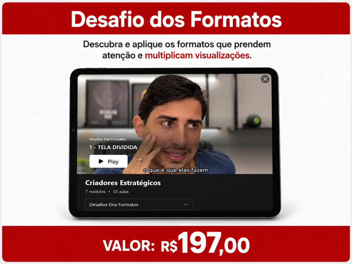 Desafio dos Formatos — valor R$ 197